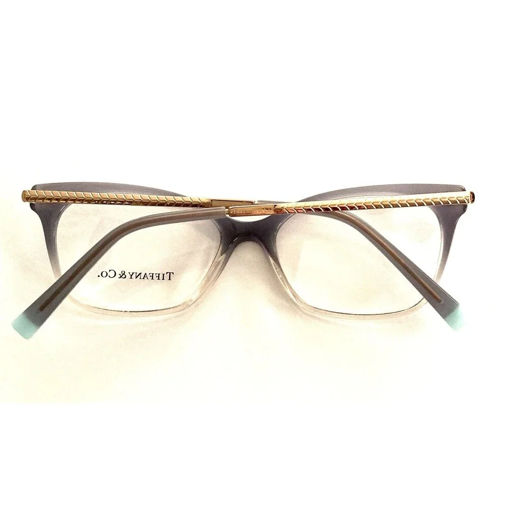 New Women’s Tiffany & Co Eyeglass Frames TF2194 8298 Gradient Gray w/Case Demo